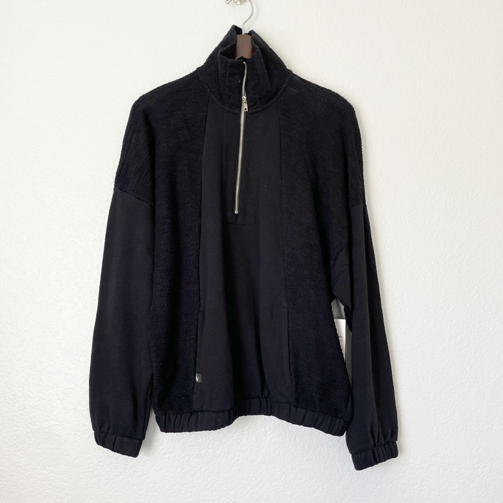 NWT GLYDER Complex Quarter Zip Terry Jacket